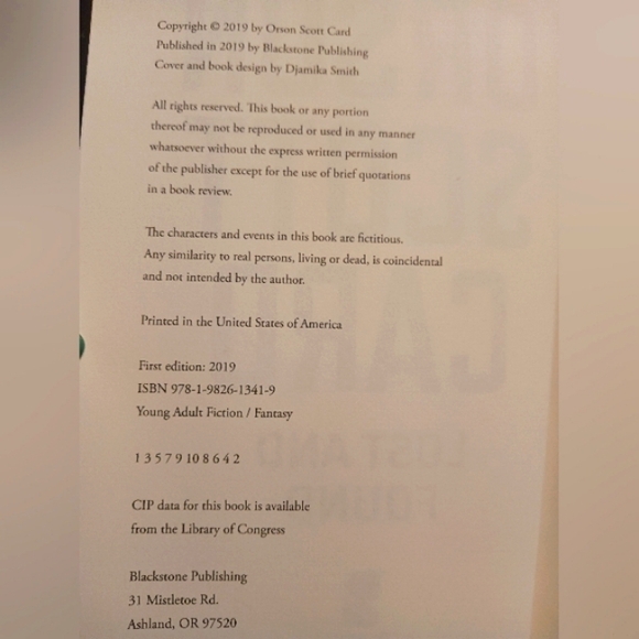 𝘓𝘰𝘴𝘵 𝘢𝘯𝘥 𝘍𝘰𝘶𝘯𝘥 𝘣𝘺 𝘖𝘳𝘴𝘰𝘯 𝘚𝘤𝘰𝘵𝘵 𝘊𝘢𝘳𝘥 - Picture 4 of 7